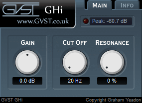 GHi user interface