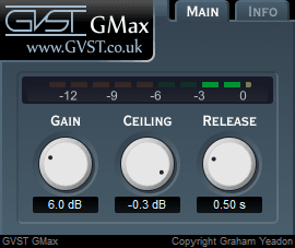 GMax user interface