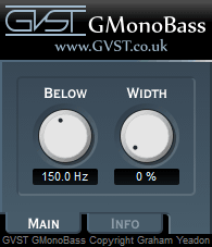 GMonoBass user interface