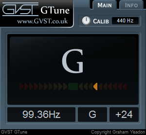 GTune user interface