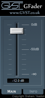 GFader user interface